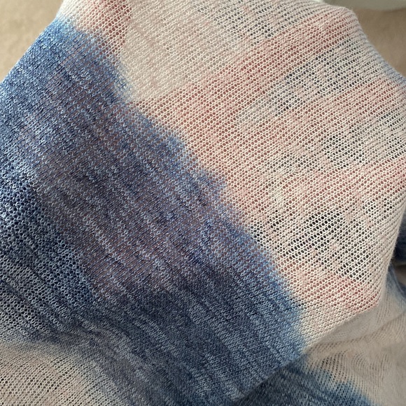 Anthropologie Eri & Ali size small beach swim swimsuit cover up blue beige pink - Picture 9 of 9